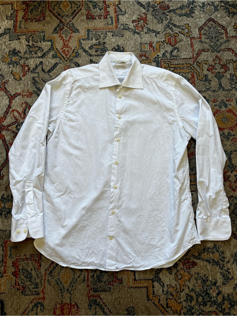 Suitsupply White Men's Dress Shirt - Long Sleeve